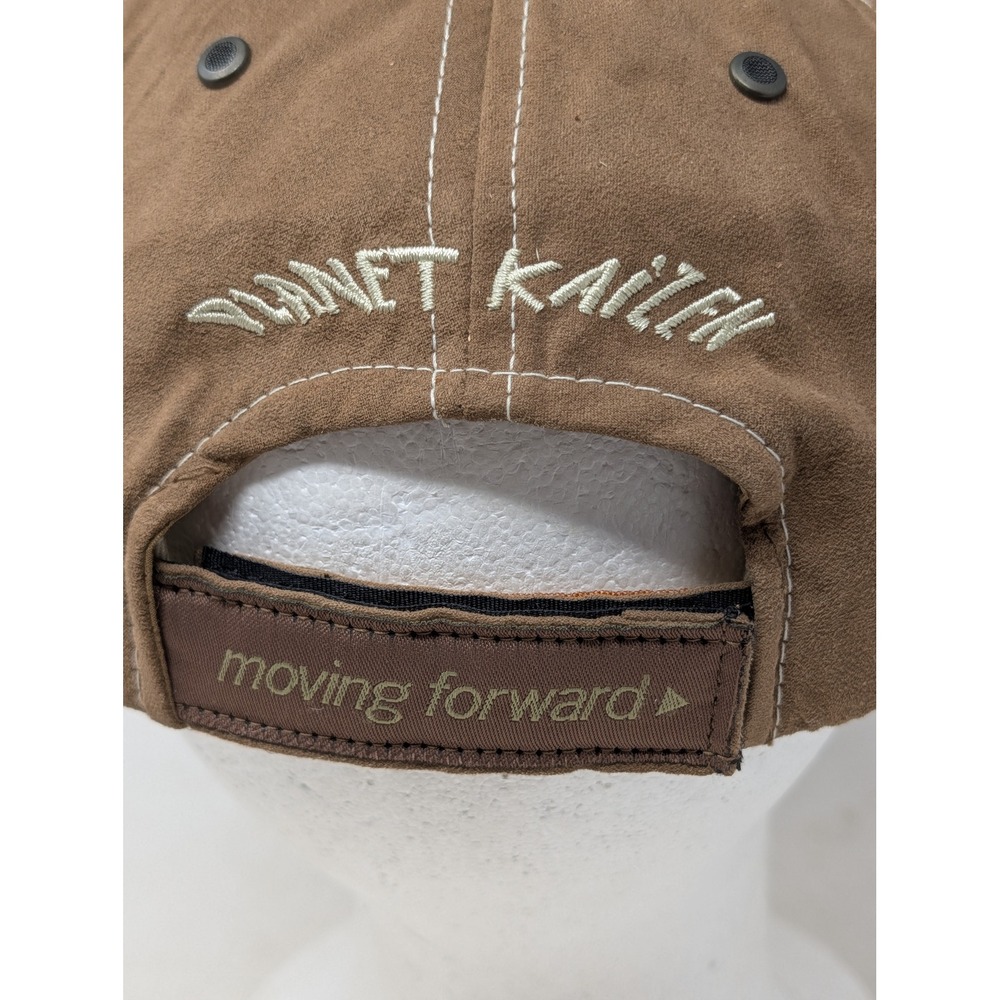 Toyota Moving Forward Planet Kaizen Brown Faux Suede Baseball Cap Hat Mens OSFA - Picture 5 of 9